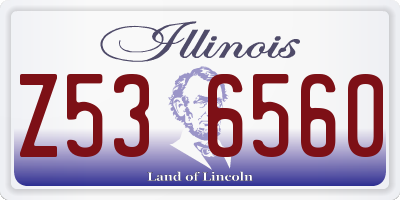 IL license plate Z536560