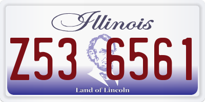 IL license plate Z536561