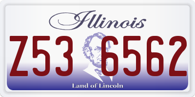 IL license plate Z536562