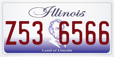 IL license plate Z536566