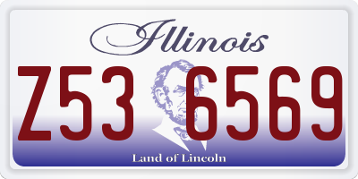 IL license plate Z536569