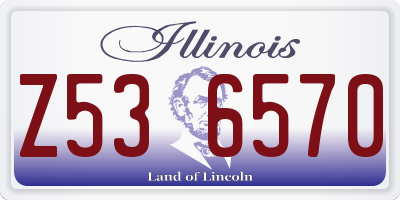IL license plate Z536570