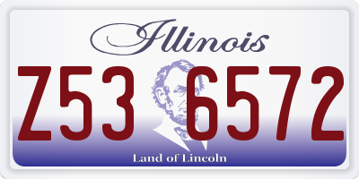 IL license plate Z536572