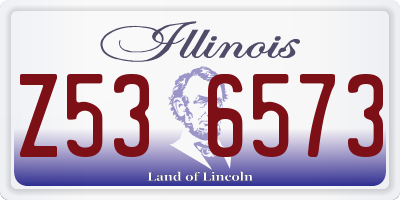 IL license plate Z536573