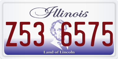 IL license plate Z536575