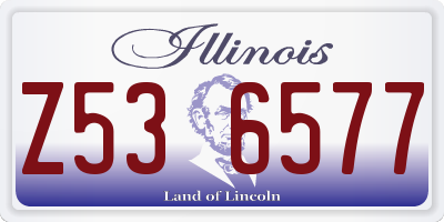 IL license plate Z536577