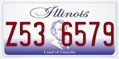 IL license plate Z536579