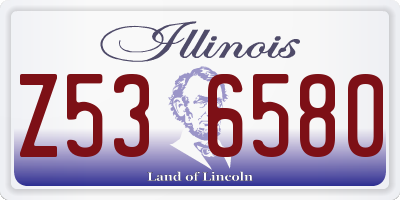 IL license plate Z536580