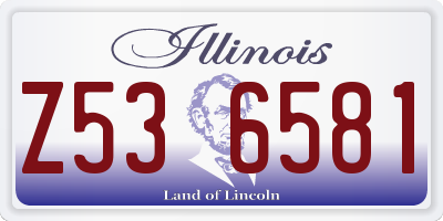 IL license plate Z536581