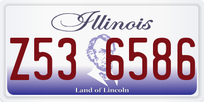 IL license plate Z536586