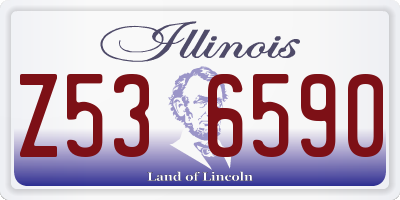 IL license plate Z536590