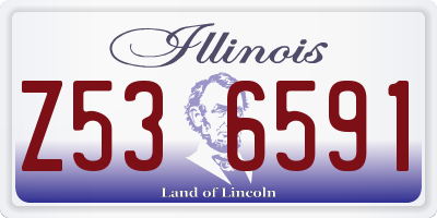 IL license plate Z536591