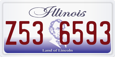 IL license plate Z536593