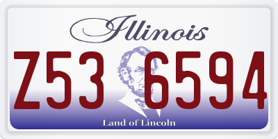 IL license plate Z536594