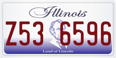 IL license plate Z536596