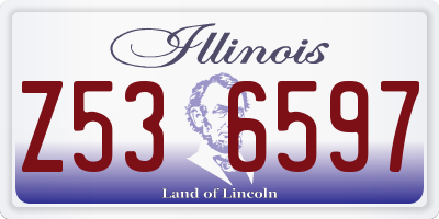 IL license plate Z536597
