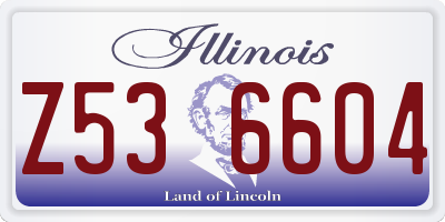 IL license plate Z536604