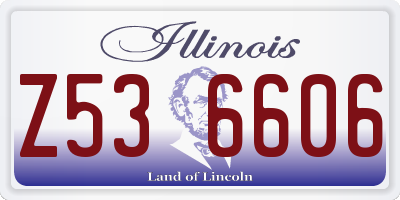 IL license plate Z536606