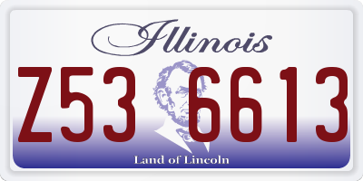 IL license plate Z536613