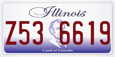 IL license plate Z536619