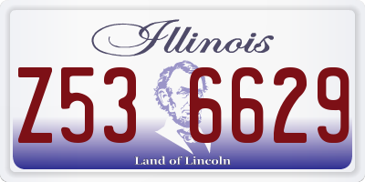 IL license plate Z536629