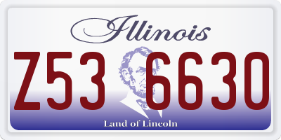 IL license plate Z536630