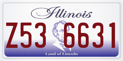 IL license plate Z536631