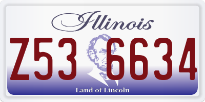 IL license plate Z536634