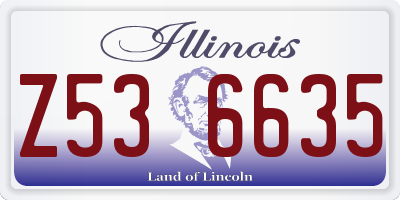 IL license plate Z536635