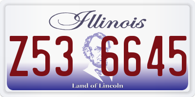 IL license plate Z536645
