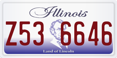 IL license plate Z536646