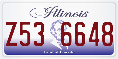 IL license plate Z536648