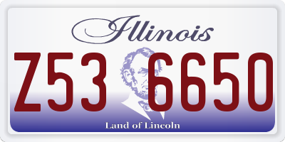 IL license plate Z536650