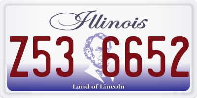 IL license plate Z536652