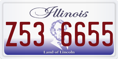 IL license plate Z536655