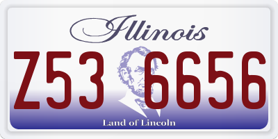 IL license plate Z536656