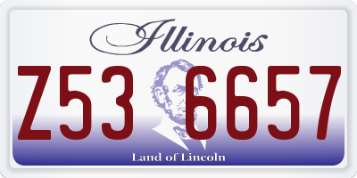 IL license plate Z536657