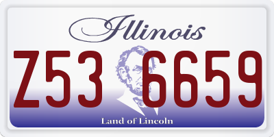 IL license plate Z536659