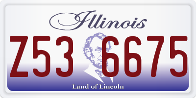 IL license plate Z536675