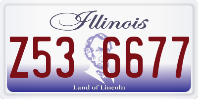 IL license plate Z536677