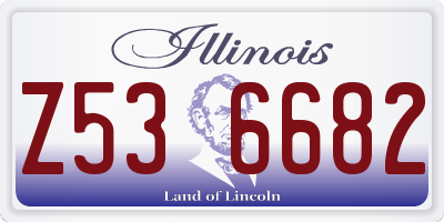IL license plate Z536682