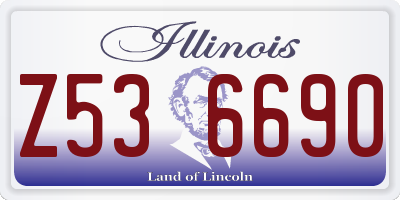 IL license plate Z536690