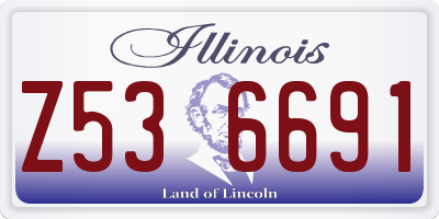 IL license plate Z536691