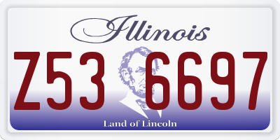 IL license plate Z536697