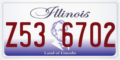 IL license plate Z536702