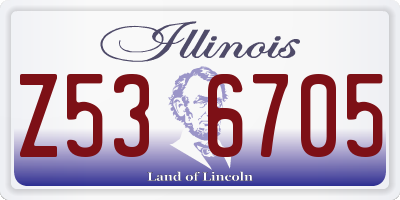 IL license plate Z536705