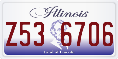 IL license plate Z536706