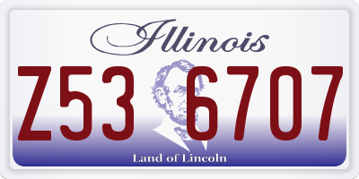 IL license plate Z536707