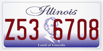 IL license plate Z536708