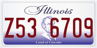 IL license plate Z536709
